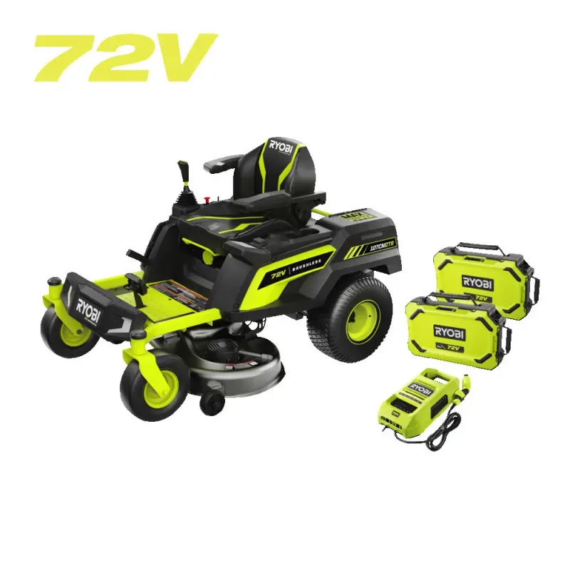 Ryobi 72v Kulfri 107   Zero Turn Plæneklipper Ry72ztrx107-210