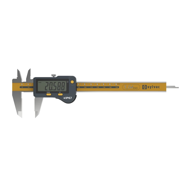 Sylvac Ip67 Digital Skydelære   Cal Evo Micron 150    810 9702  Dybdemål 4x1