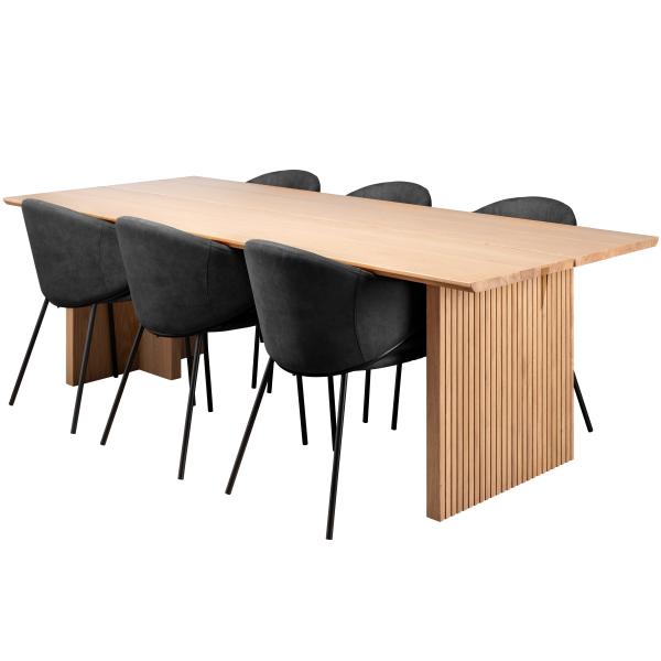 Homeville Terni Natur Felicia Suede Sort