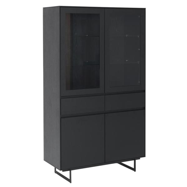 Furnhouse Tokyo Vitrineskab Sort 110x45x190cm