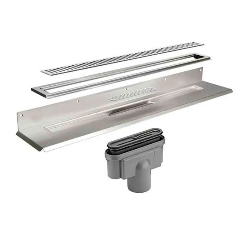 Unidrain Classicline Afløbsrende 1000mm i Rustfrit Stål