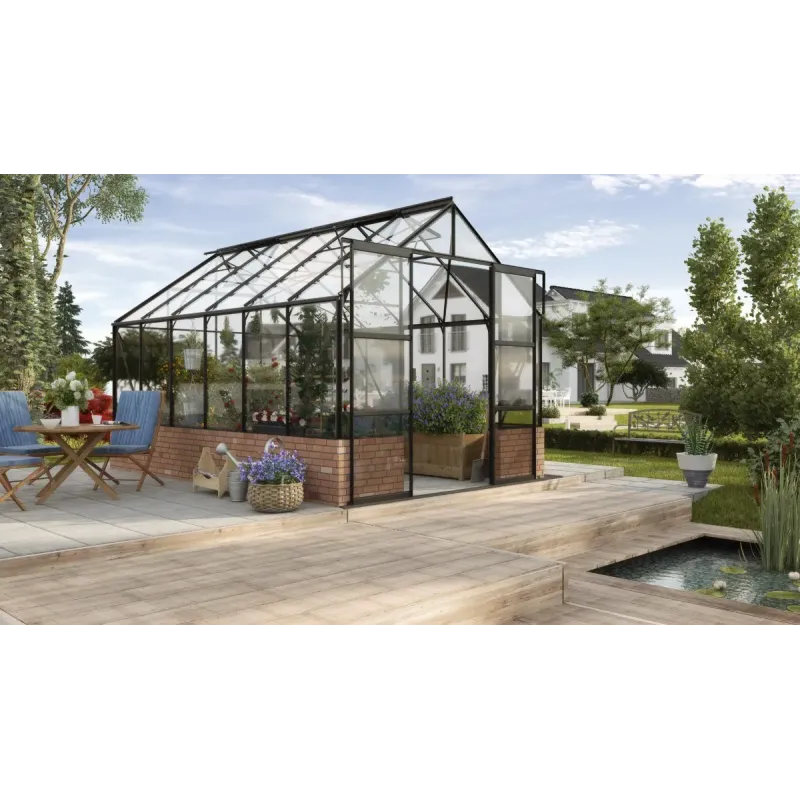 Vitavia Cassandra 9900 Sort Drivhus med Cresting