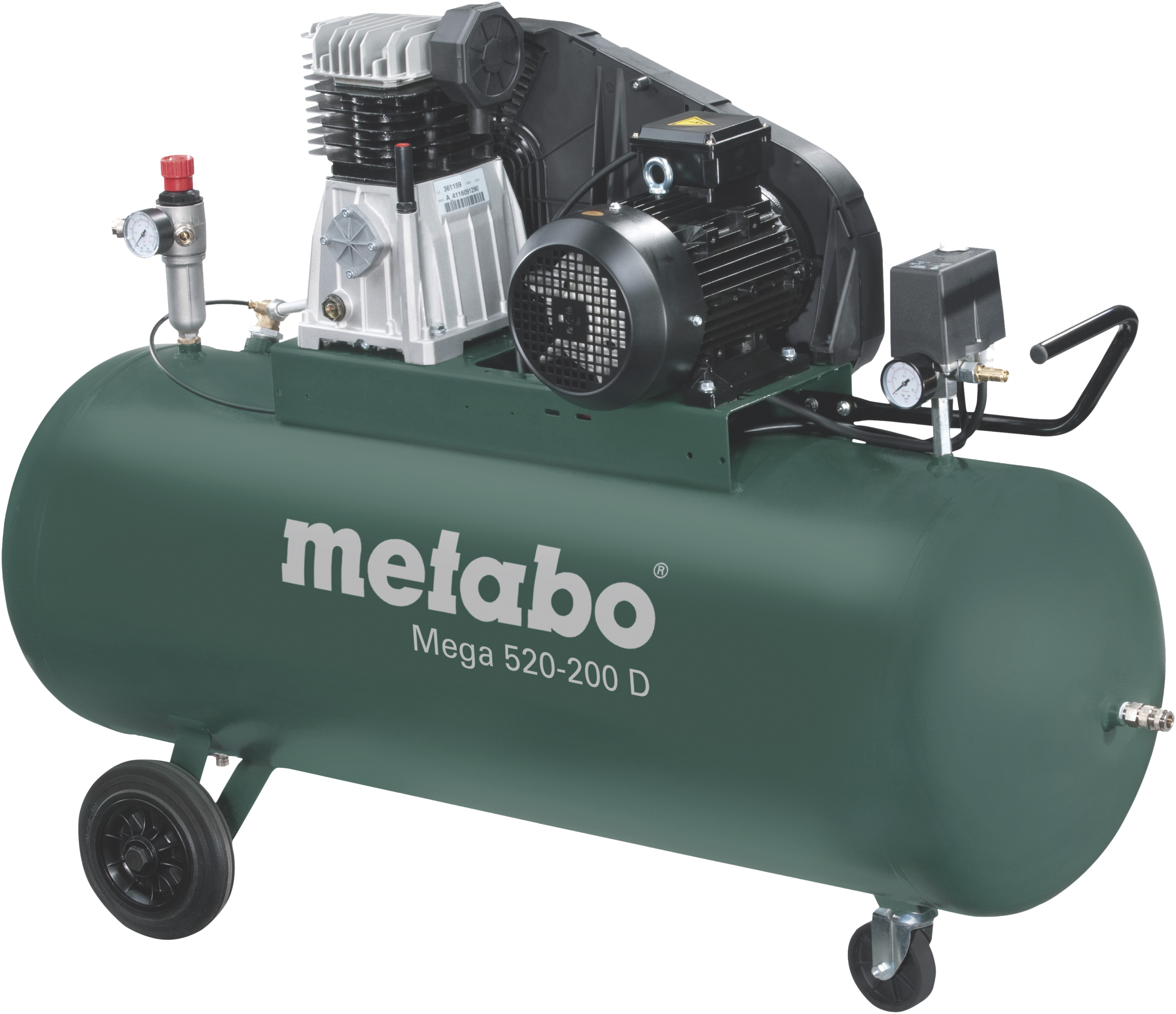 Kompressor Mega 520-200â   10bar 370ltr Min 400v