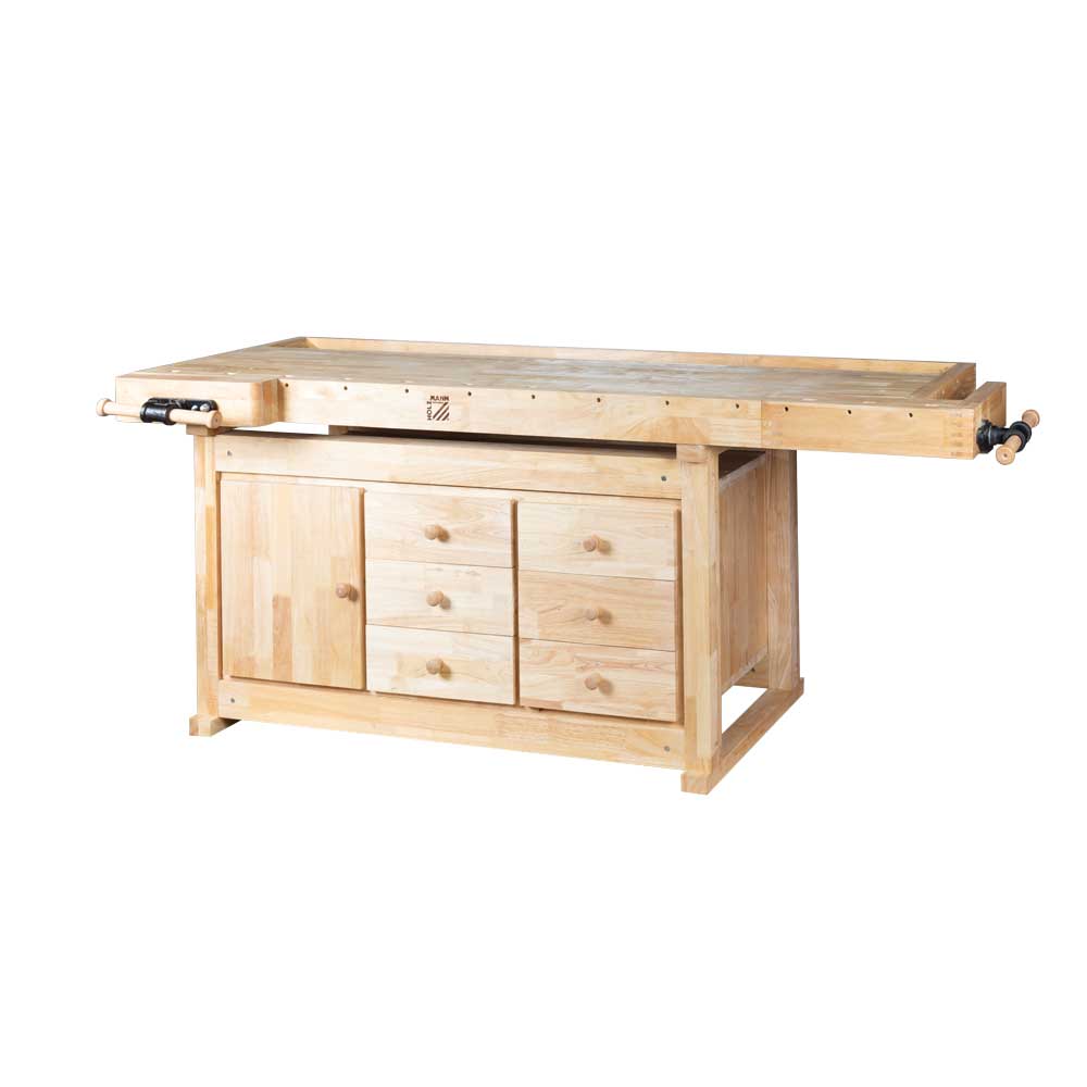 Høvlbænk Arbejdsbord med Skuffer - Holzmann WB210C Tilbud!