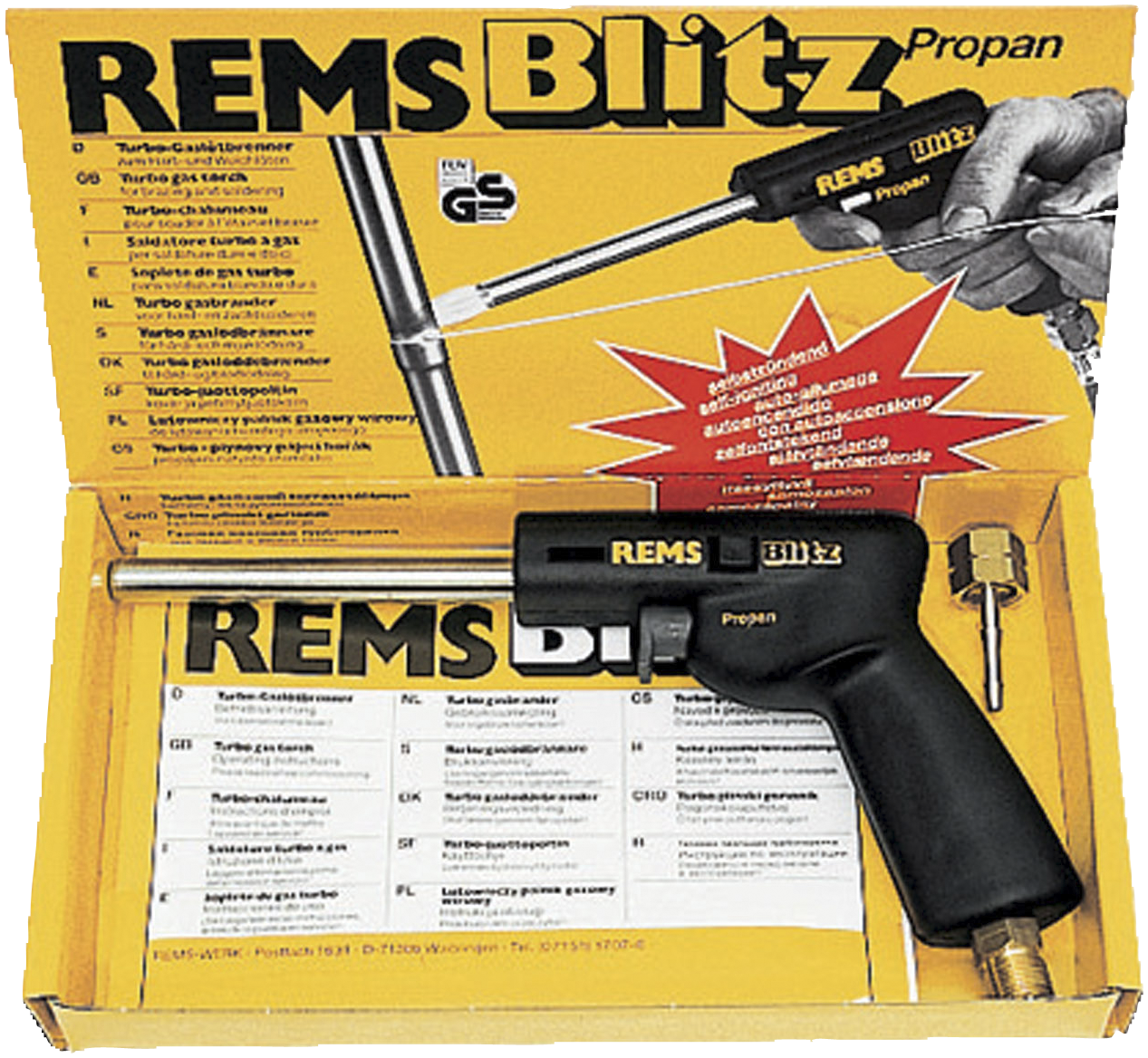 Rems Propanbrænder Blitz - Effektiv Gaslodning til Professionelle