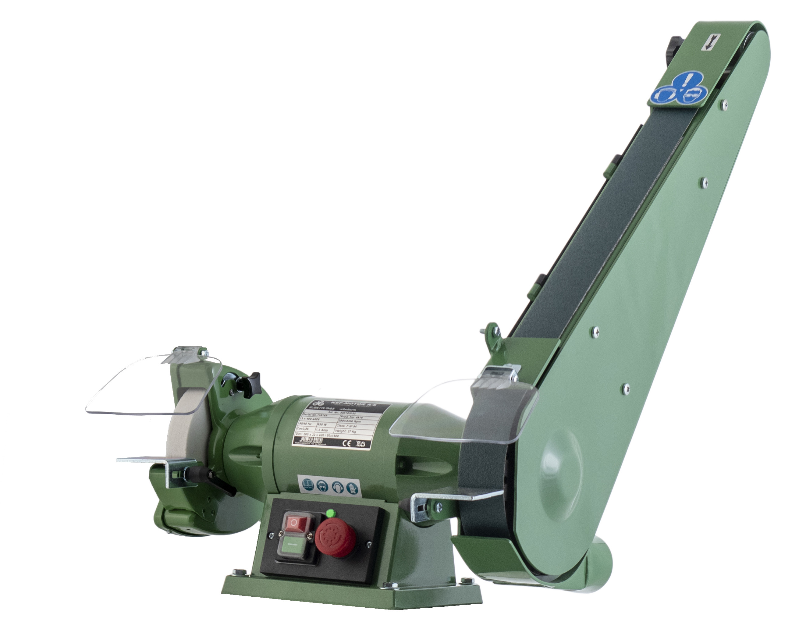 Dobbeltsliber Bænkmodel Slibette 8nb Bånd 1600x50   3x400v