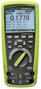 Elma 6700   Sand Rms Multimeter  Ip67   Indbygget Datalogger