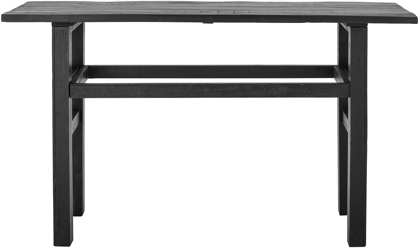Elegant Sort Konsolbord Riber i Genanvendt Træ - Stilrent Design