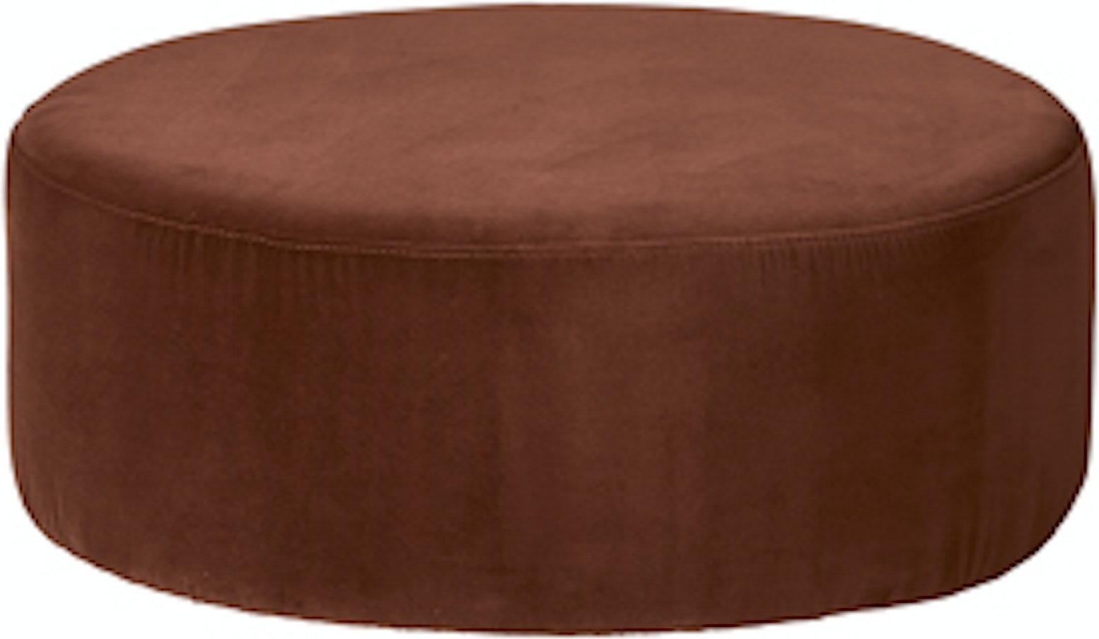 Puf Broste Copenhagen Wind Brun Velour ø82    H30
