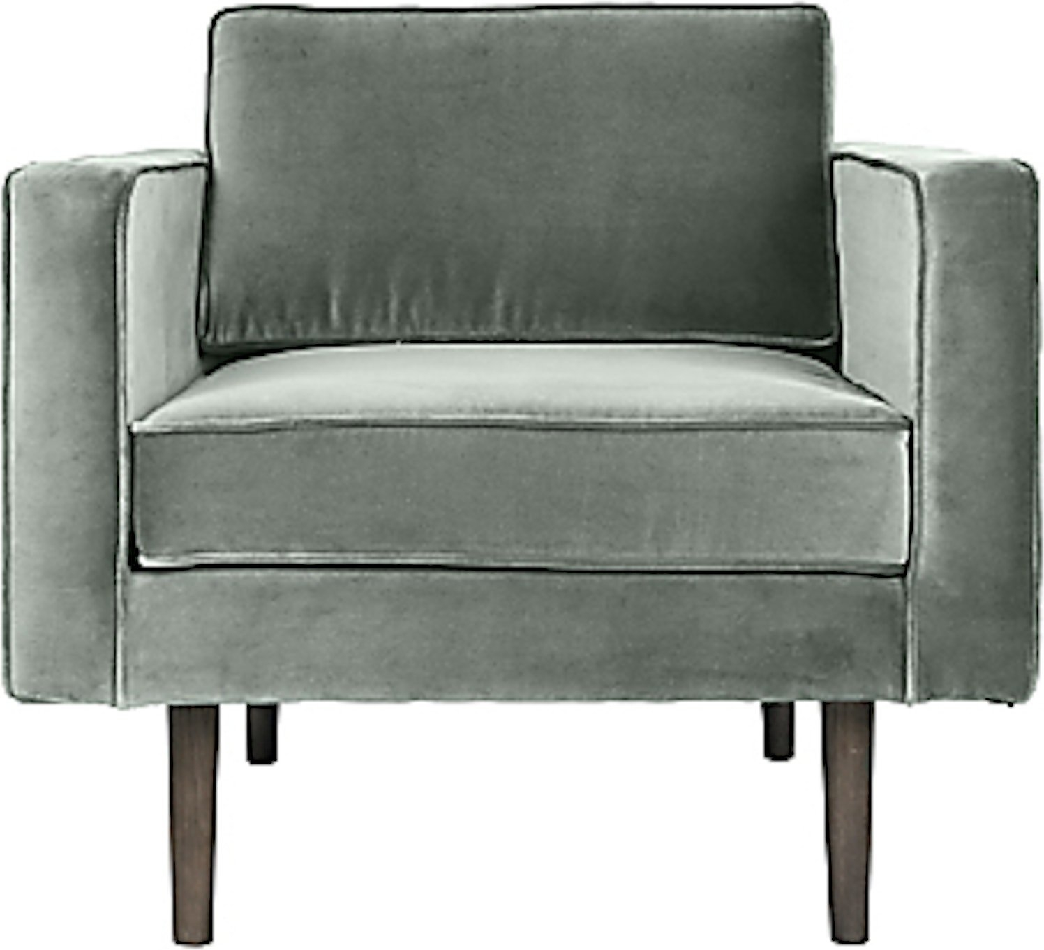 Loungestol Broste Copenhagen Wind   Grøn Velour   H74xb84xl88