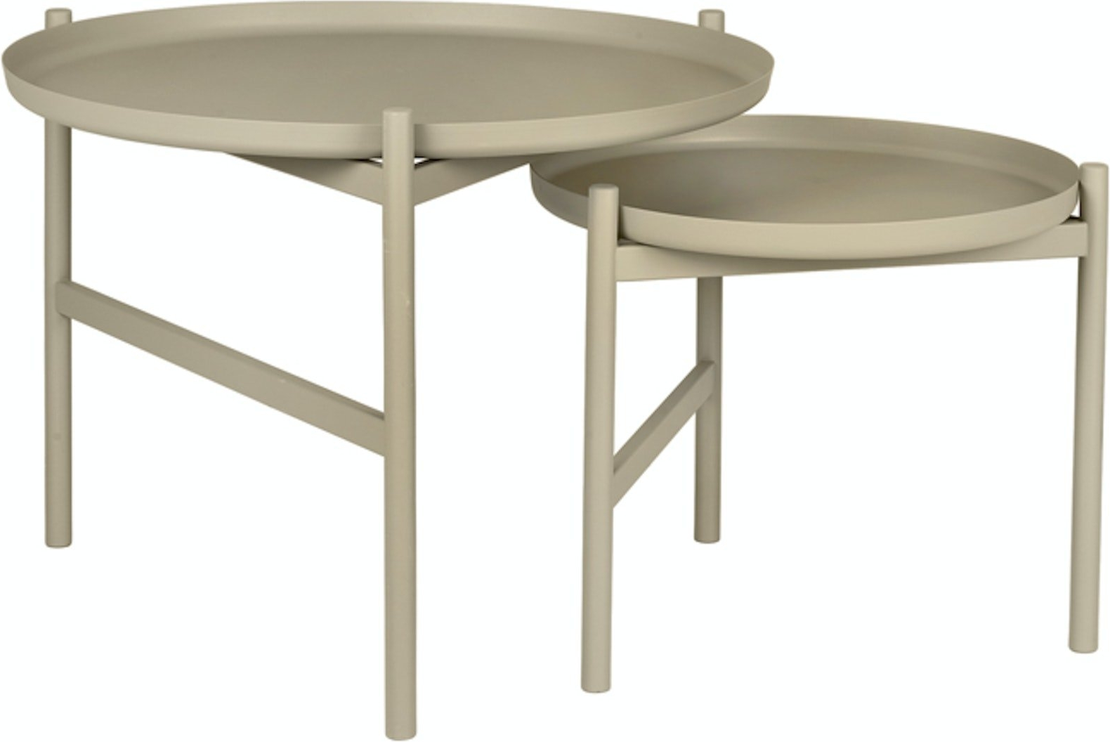 Sofabord Broste Copenhagen Turner Table ø50   H40   Gråt Jern Loungebord