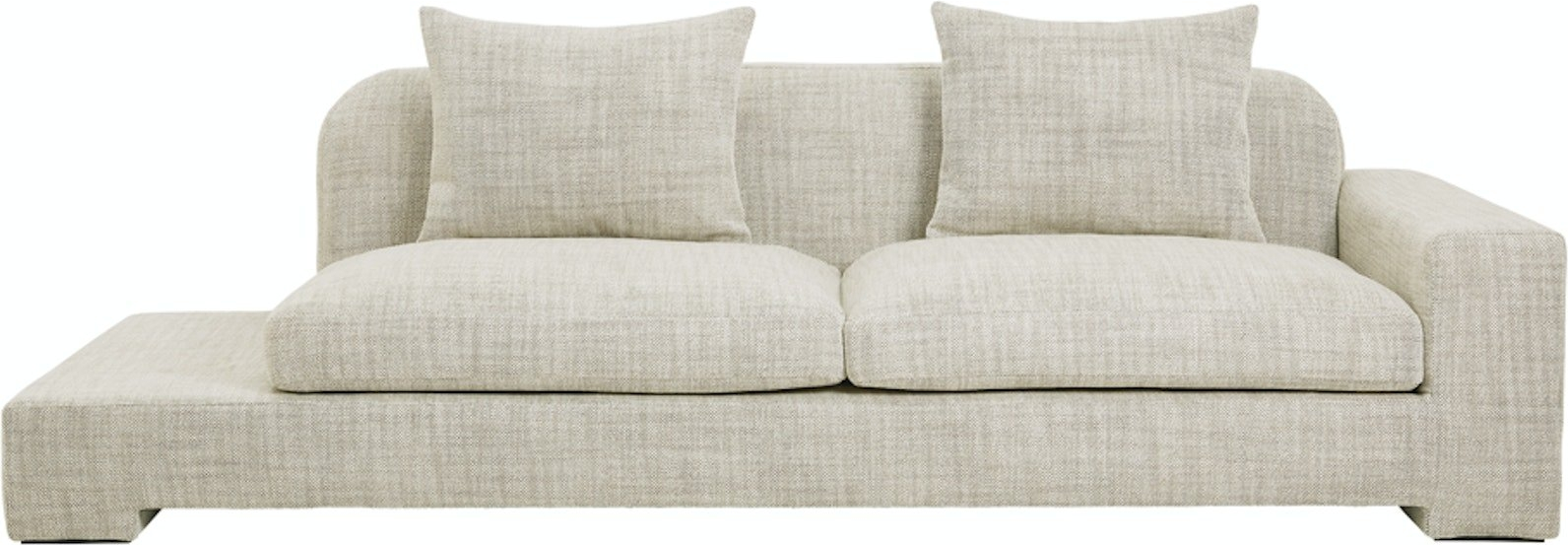 3-personers Tekstilsofa Broste Copenhagen Bay i Sandfarve