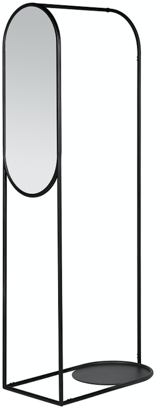 Garderobespejl Broste Copenhagen Archie Sort Metal 180x40x70