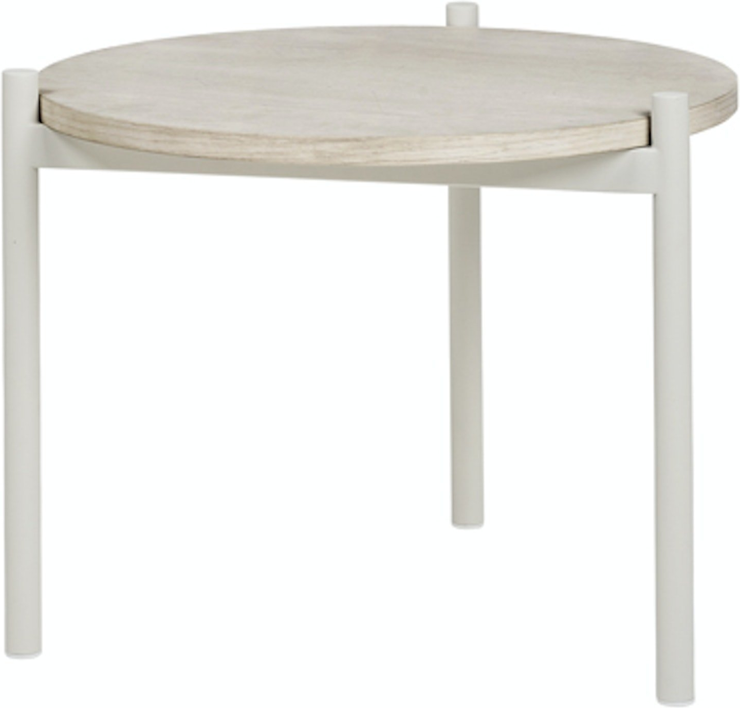 Elegant hvidt sidebord i asketræ fra Broste Copenhagen