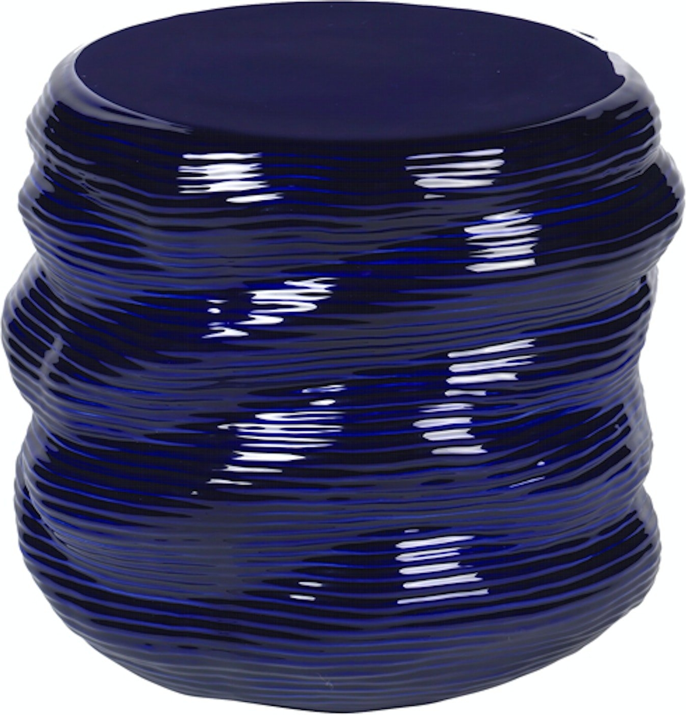 Sidebord Broste Copenhagen Earthenware Stentøj Mørkeblå 44x42
