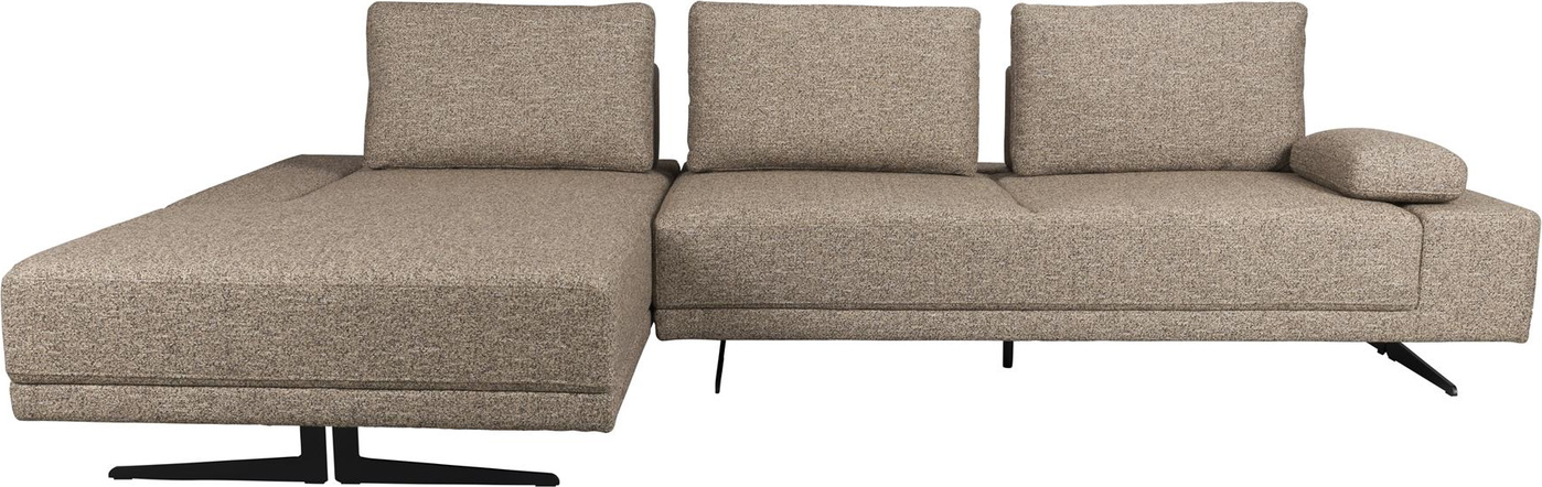 Chaiselongsofa Dutchbone Shelly Venstrevendt Stengrå Polstret Polyester L183ã B308ã H90