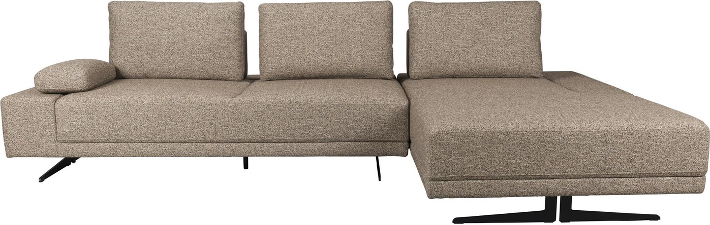 Chaiselong Sofa Dutchbone Shelly  -personers Stengrå Polyester 308ã 183     Med Stålbase