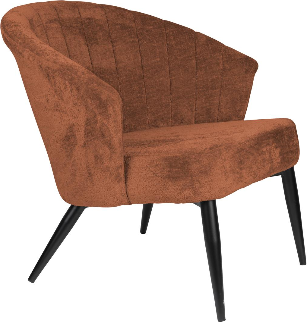 Elegant Loungestol i Valnød & Birketræ - Dutchbone Georgia