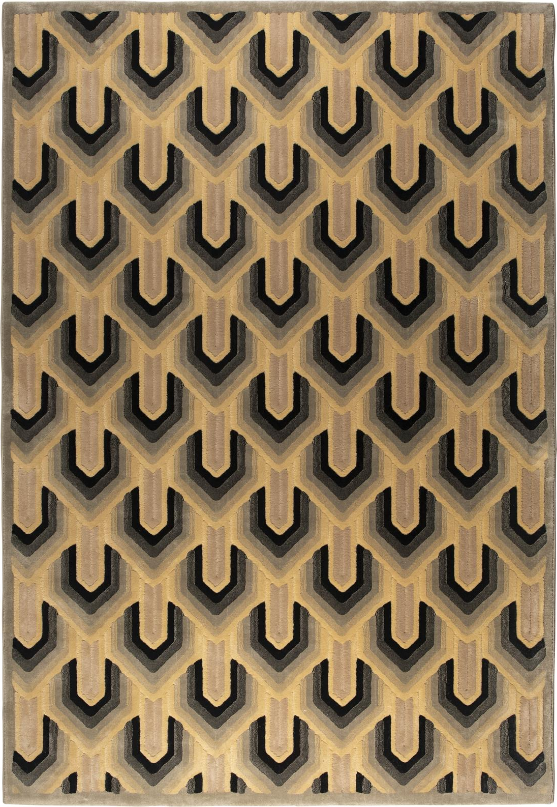 Gulvtæppe Lockhart Mørk Sand fra Dutchbone - 160x230 cm
