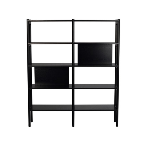 Rowico Home Holton Bogreol  Sort Egetræ 140     166     36     Møbelsalg