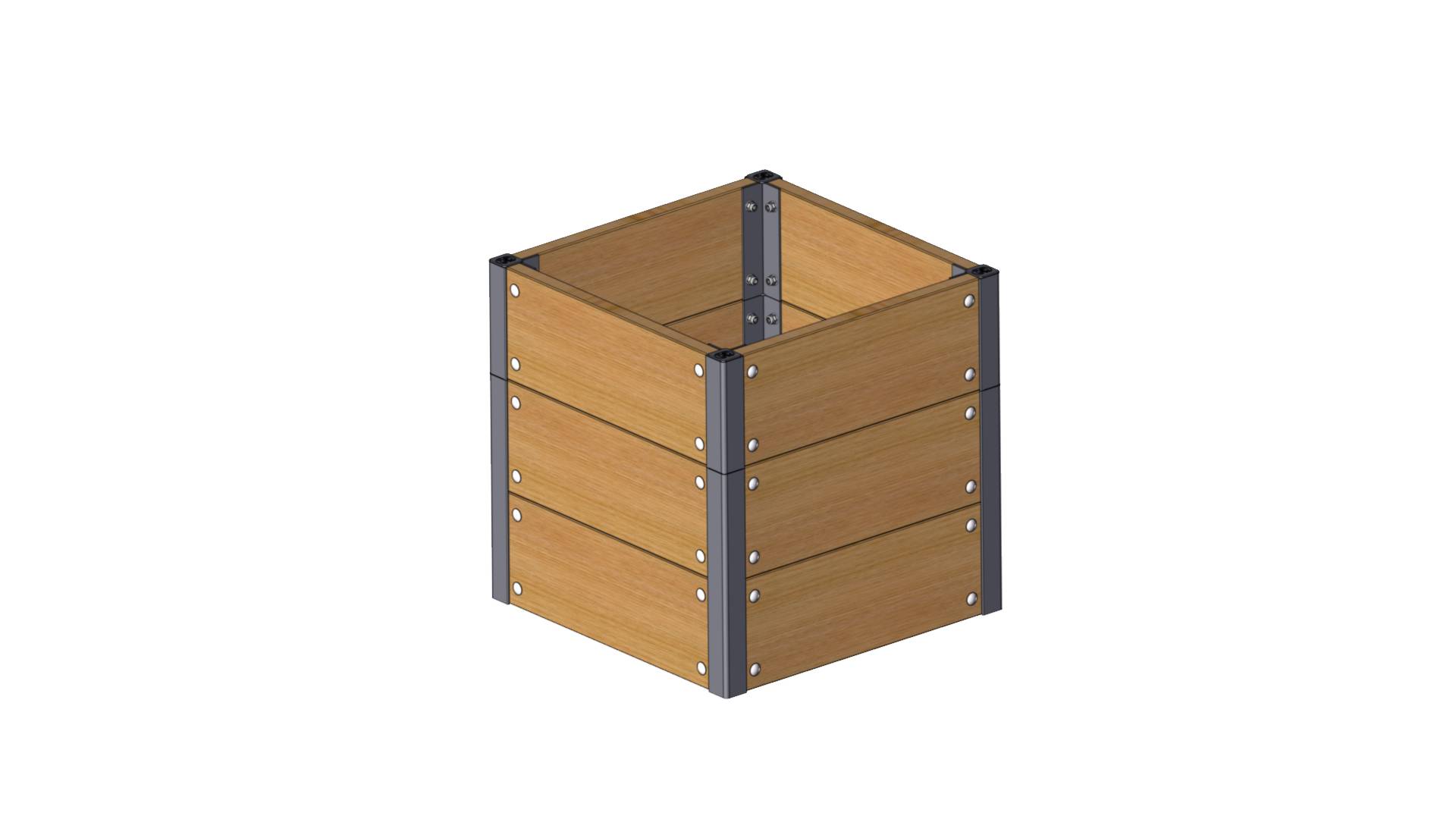 Højbed   Sibirisk Lærk 45x44x44