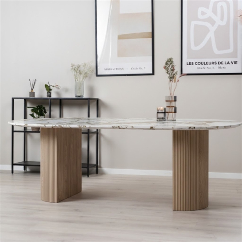 Scandinavian Living Husum Spisebord Keramik Bordplade 210     76     100     Møbelsalg