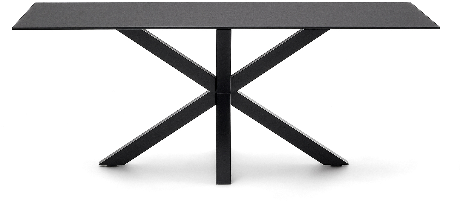 Elegant Arya Spisebord - Frostet Glas & Stål til Dit Hjem