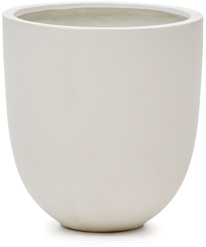 Plantepotte Kave Home Aiguablava Hvid Cementfiber ø56     Finish