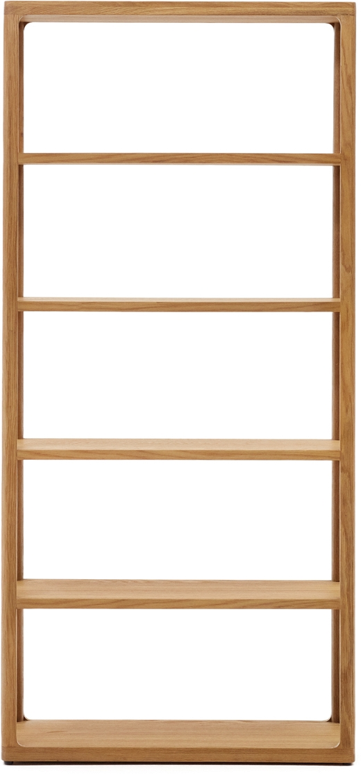 Elegant bogreol i natur egetræ - Black Friday tilbud!