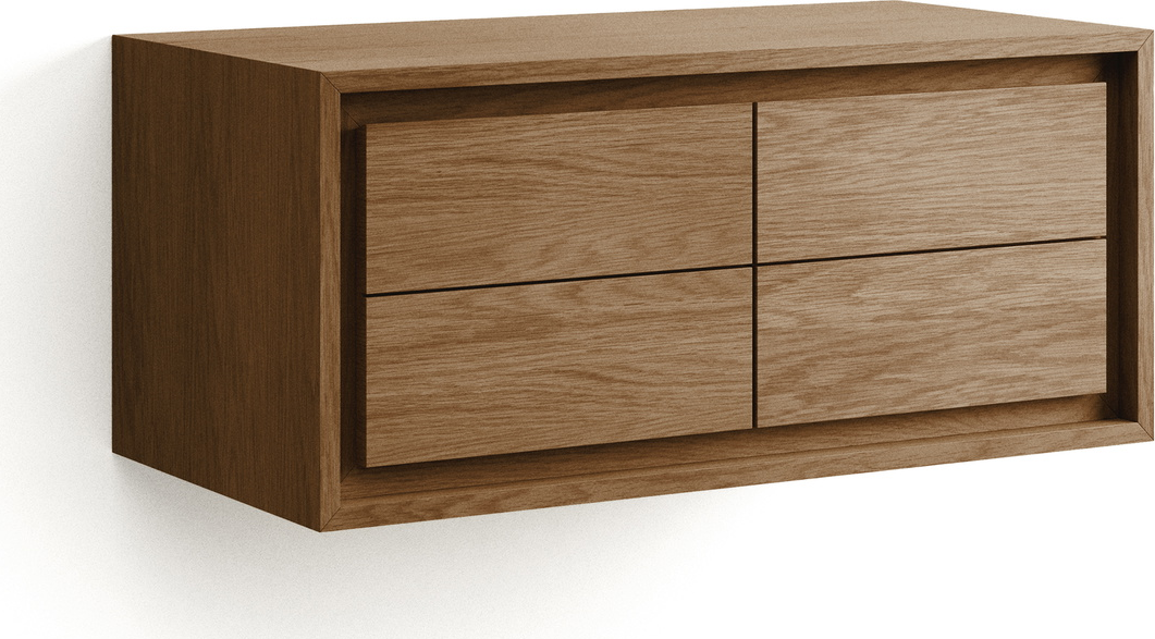 Badeværelsesskab Kave Home Kenta   Massivt Teak Med Soft-close H40   B90   D45