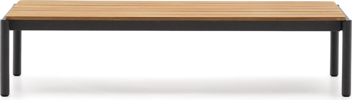 Kave Home Sorells Loungebord Udendørs   Teaktræ   Aluminium Natur 149   63   35