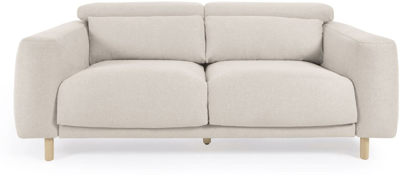 Kave Home Singa 3-personers Sofa med Chaiselong - Råhvid