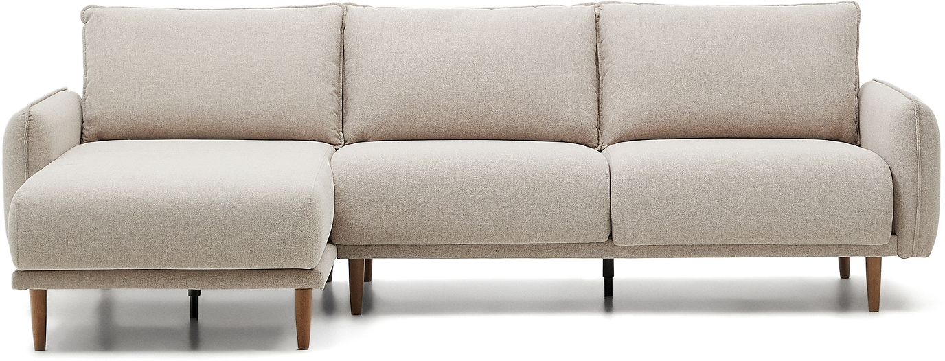 Elegant Chaiselong Sofa Kave Home Carlota i Beige