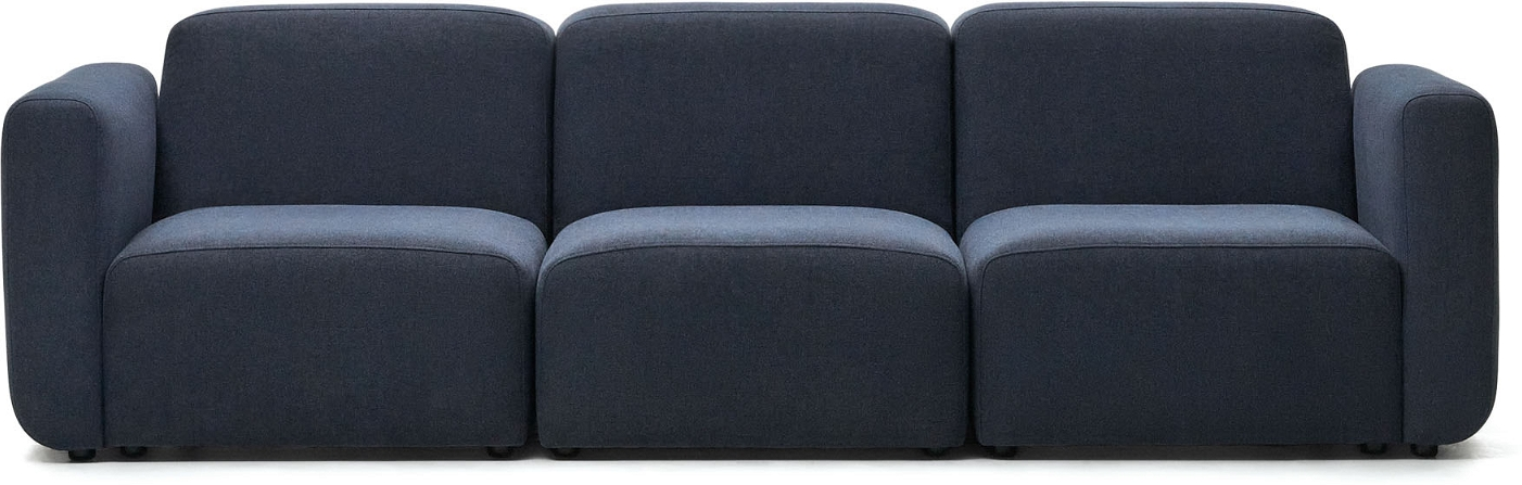 3-personers Neom Modulsofa i Blåt Interlock-stof - Kave Home
