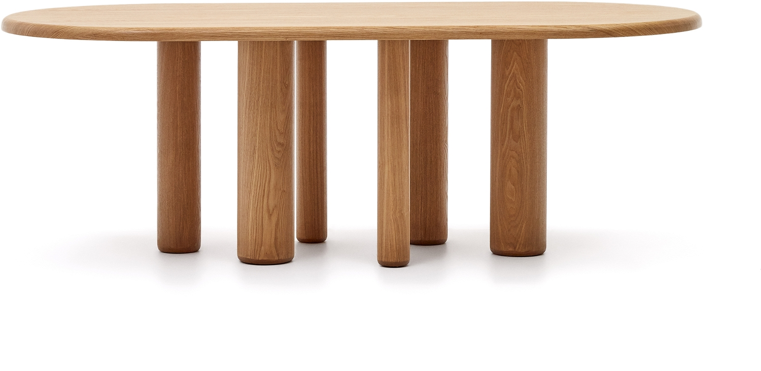 Elegant Ovalt Spisebord i Asketræ fra Kave Home - Mailen