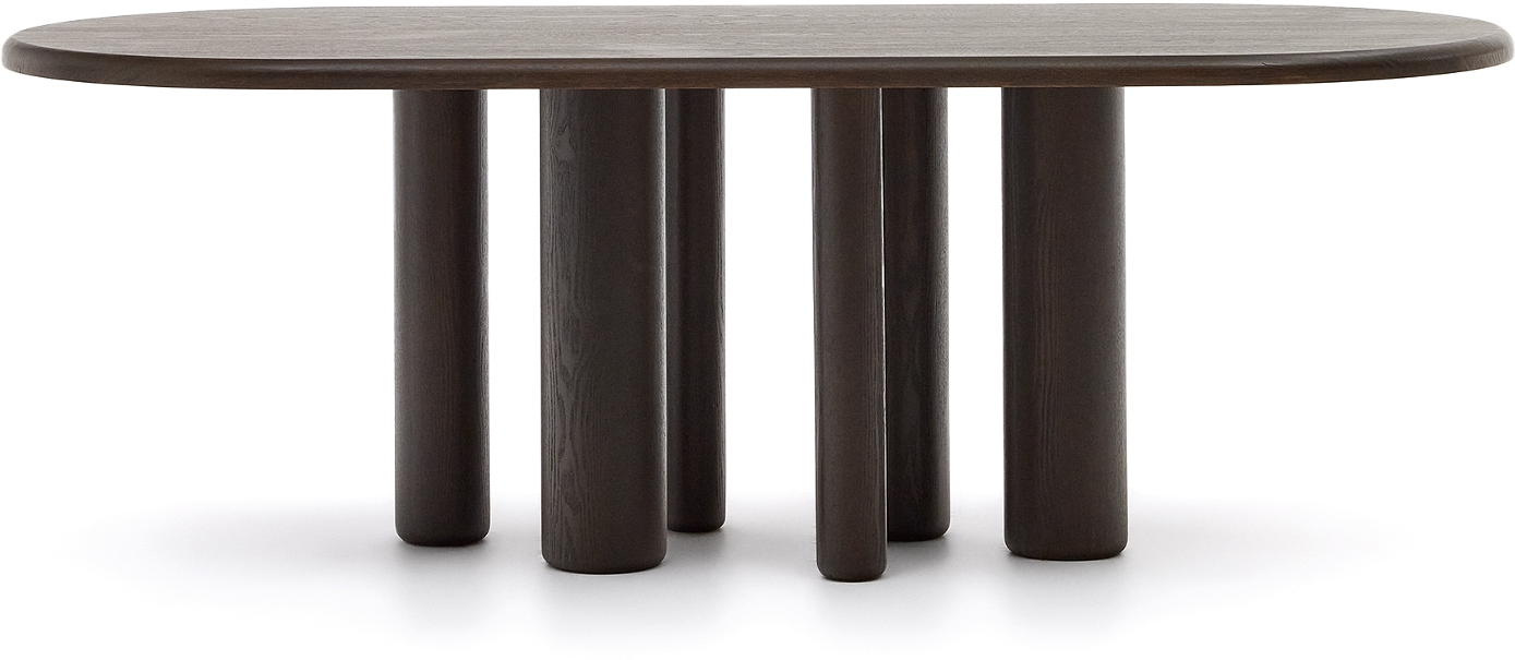 Moderne Ovalt Sort Spisebord fra Kave Home - Elegant Design