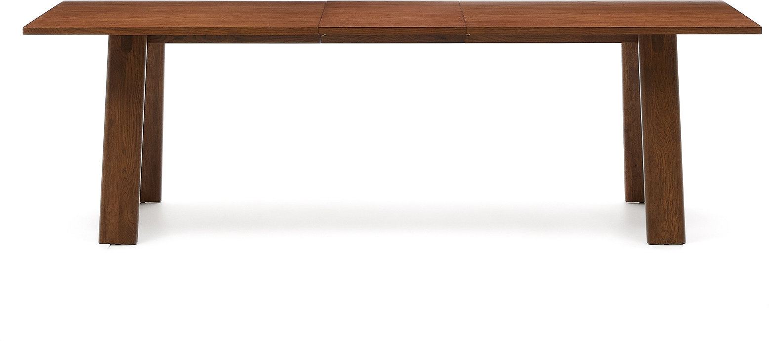 Elegant udtræksspisbord Arlen i valnød – 200 x 95 cm