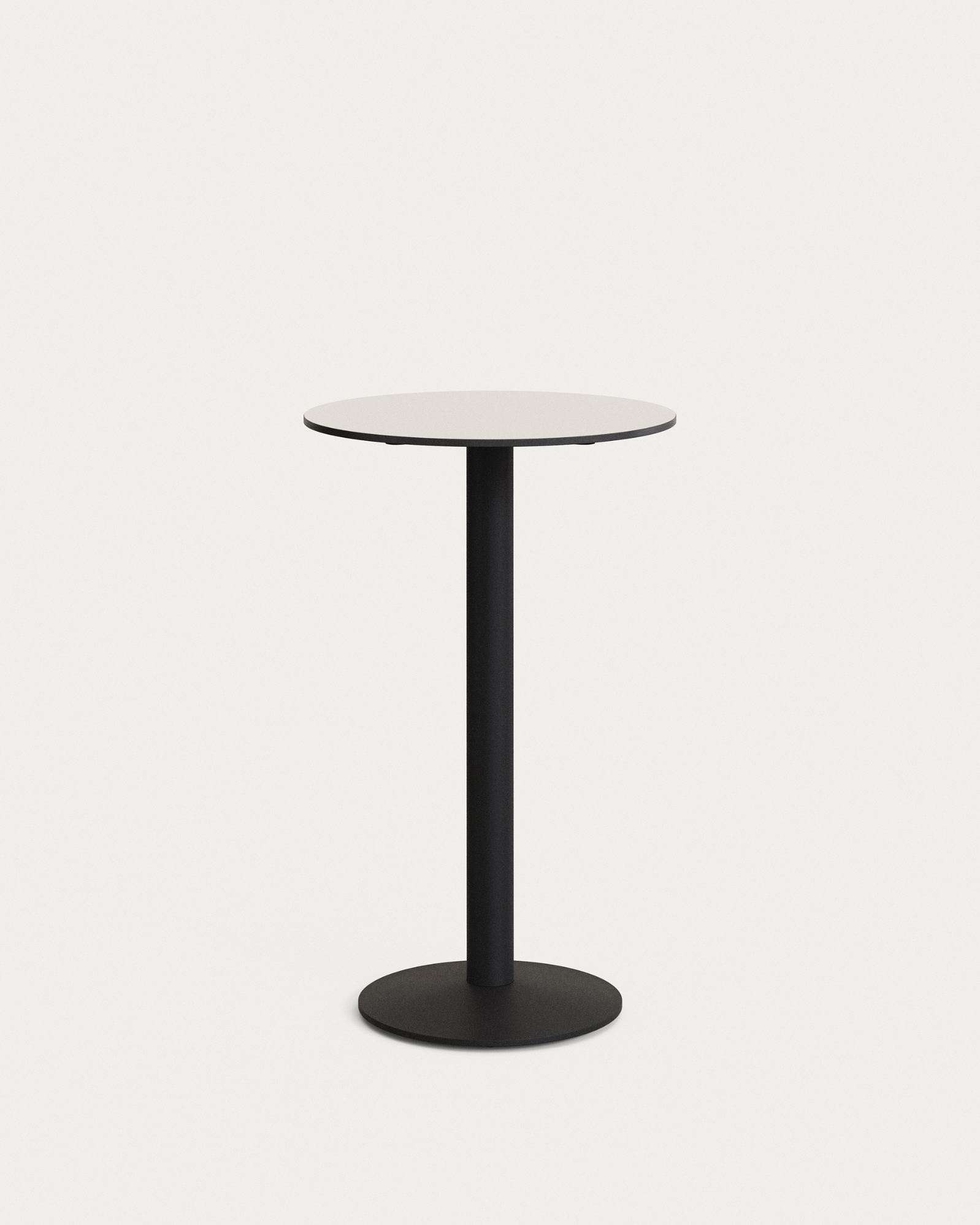 Elegant Tiaret Cafébord i Hvid Stål til Terrassen