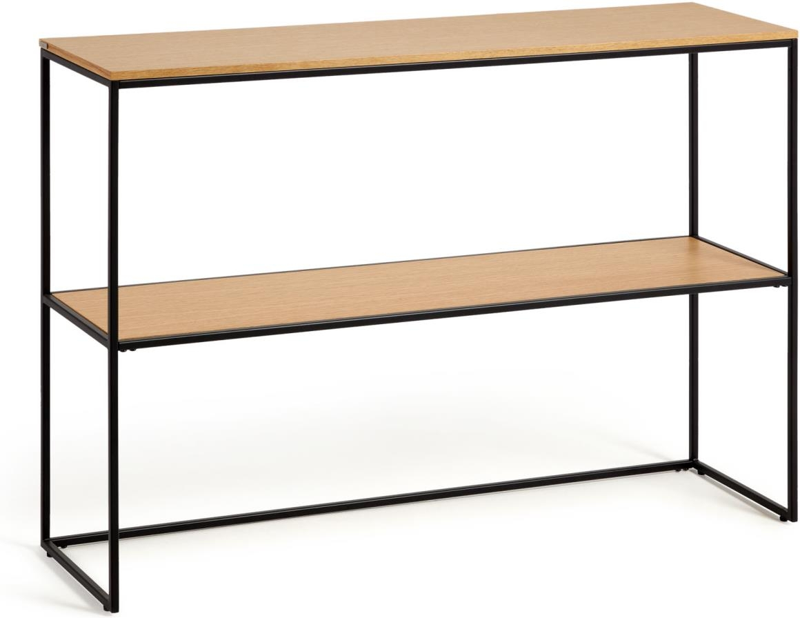 Kave Home Yoana Konsolbord i Mat Sort Metal 120x30x80