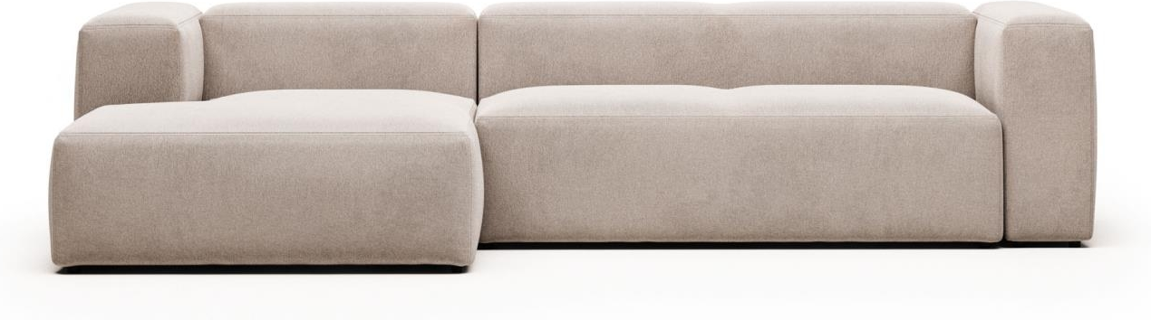 Moderne Beige Venstrevendt Chaiselong Sofa til Dit Hjem
