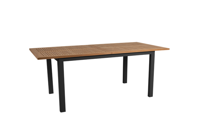Lyon Teak Bord 194  252   Sort Havebord Brafab Enggården Havemøbler