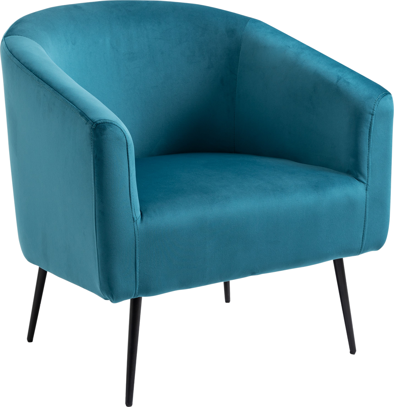 Loungestol   Nordlys Furniture Kiruna  Blå Fløjl  H76ã B75ã D65
