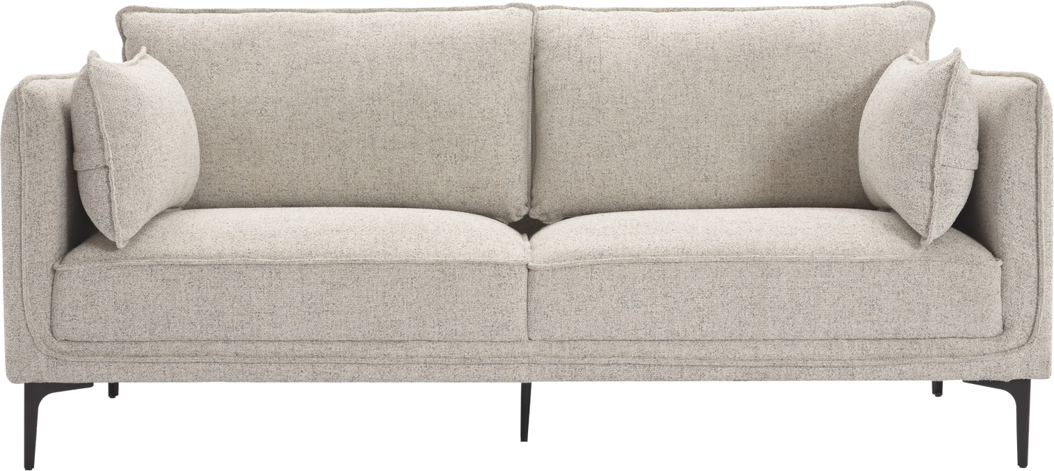 -personers Sofa Nordlys Furniture Nuuk Grå Stof H86xb195xd85   Skandinavisk Design  Oeko-tex-certificeret  Komfortable Sæde-   Rygpuder