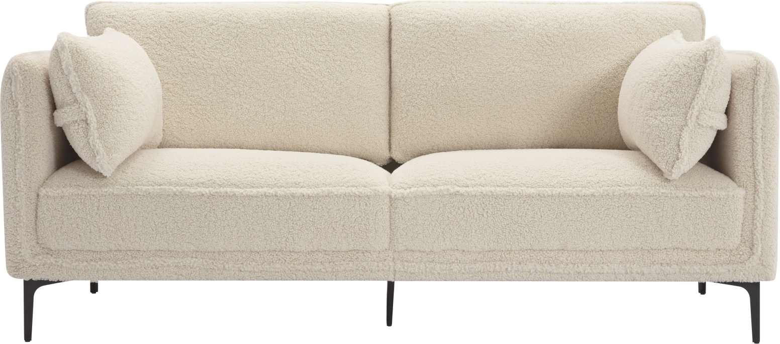 -personers Sofa Nordlys Furniture Nuuk Hvid Bouclé H86ã B195ã D85