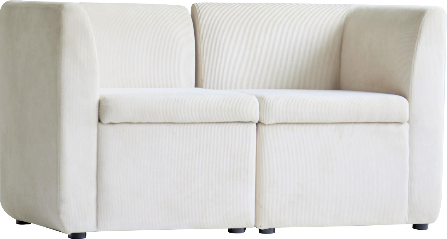 -personers Fløjlssofa Nordlys Furniture Varde2places Beige 120ã 60ã 68