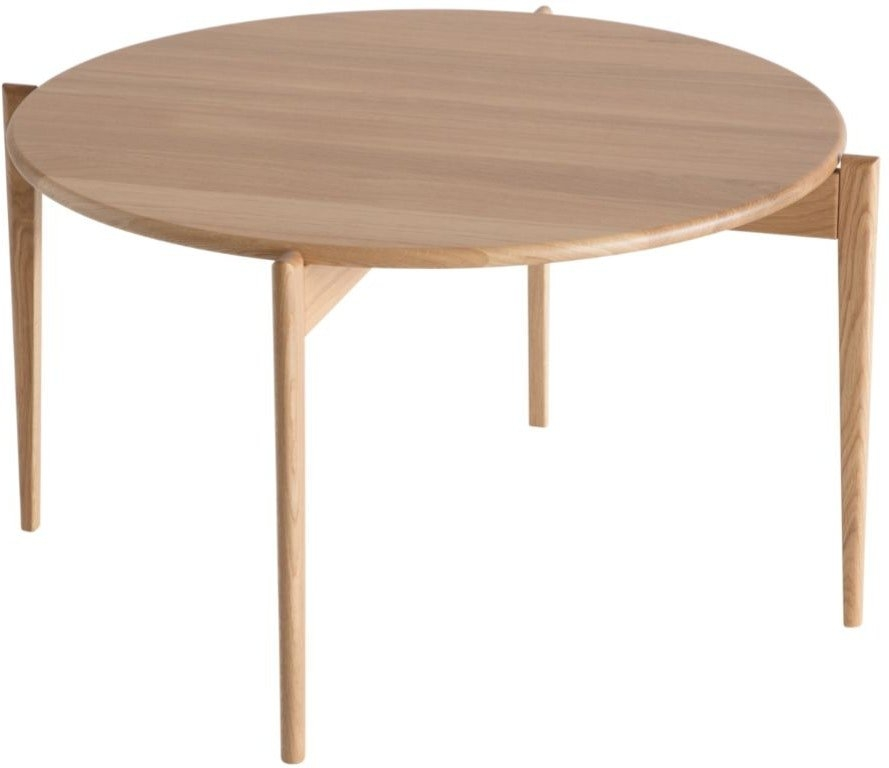 Sofabord   Kaffebord Oscarssons Möbel Tilia   Massivt Egetræ ø88   H48