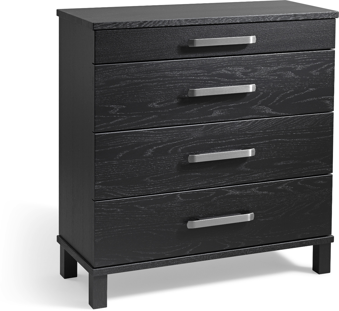 Kommode Oscarssons Möbel Nadja Massiv   Sortbejdset     Skuffer  75x70x31