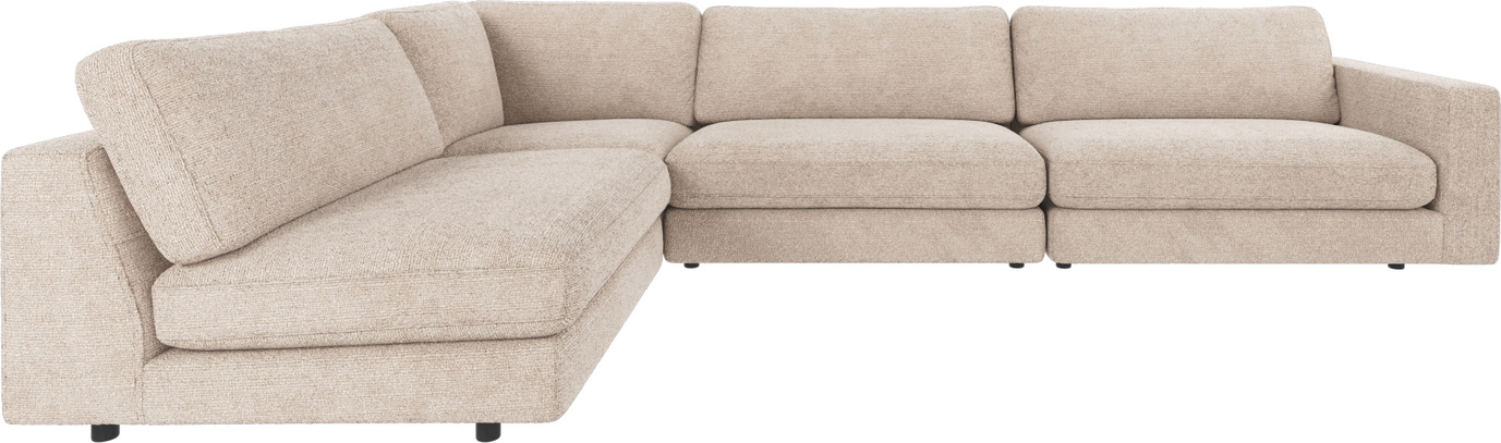 Hjørnesofa Rowico Duncan Modulopbygget Lysegrå Stof Robin 100  Polyester Bæredygtigt Fsc-mix Stel Med Koldskum   Nozag-fjedre