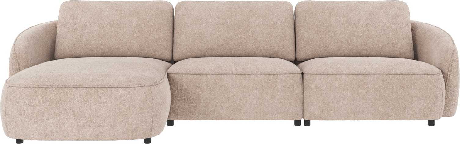 Chaiselongsofa Rowico Norris Venstrevendt   Greg   Lysebeige Polyester B319ã D162