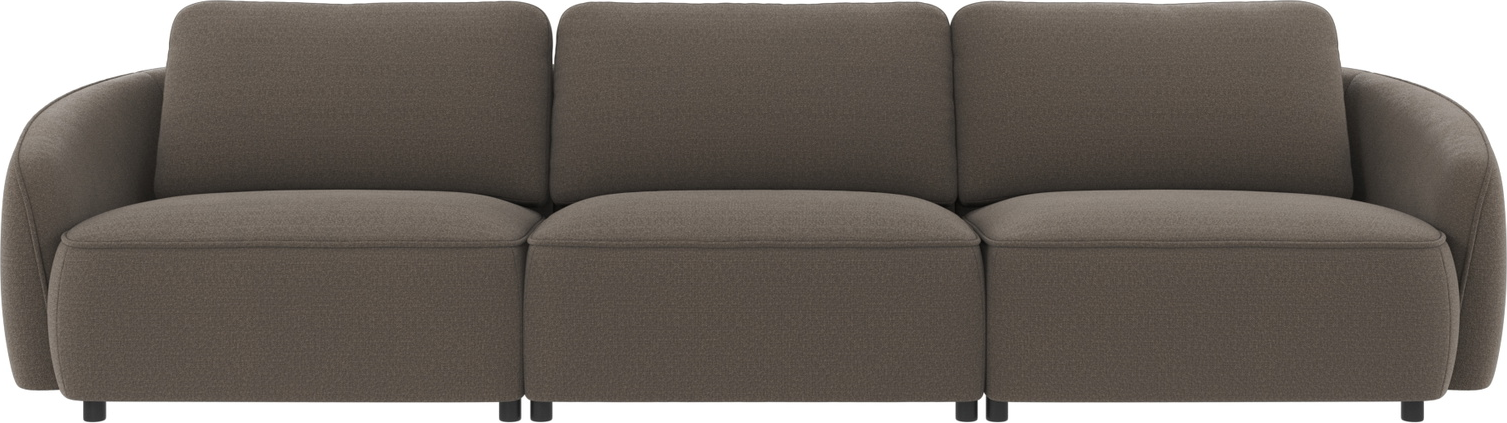 -personers Sofa Rowico Norris Rita Polyester   Mellemgrå   319
